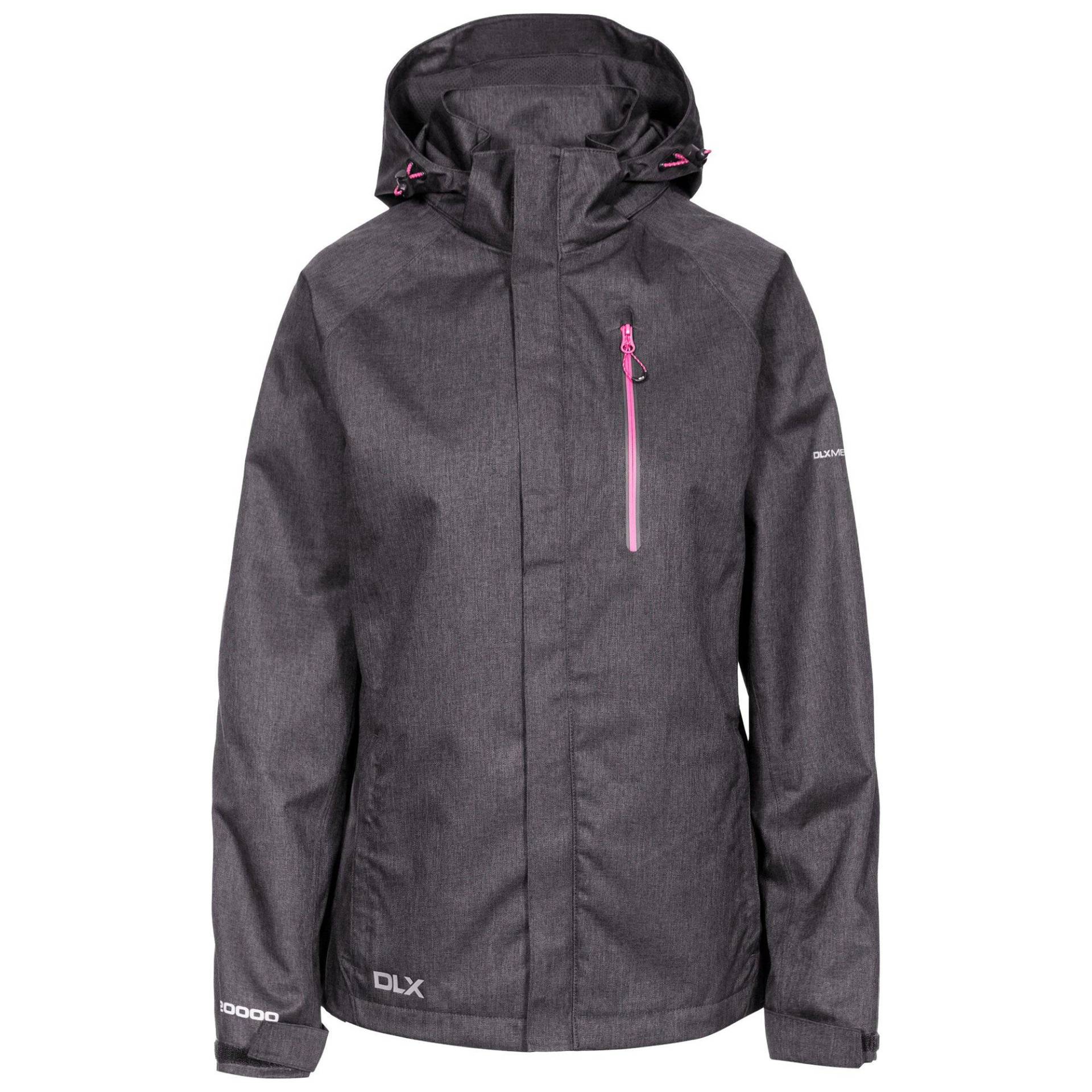 Regenjacke Tiya Dlx Damen Schwarz XXS von Trespass