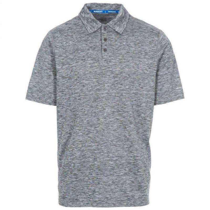 Poloshirt Monocle Schnelltrocknend Herren Taubengrau XXS von Trespass