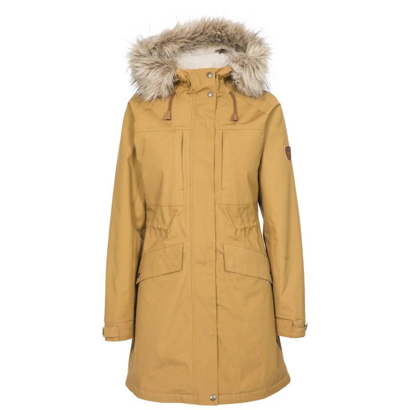 Parka Faithful Wasserfest, Mit Kapuze Damen Braun S von Trespass