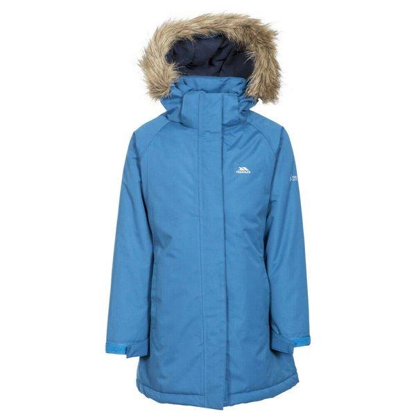 Parka Fame Wasserfest Mädchen Blau 104 von Trespass