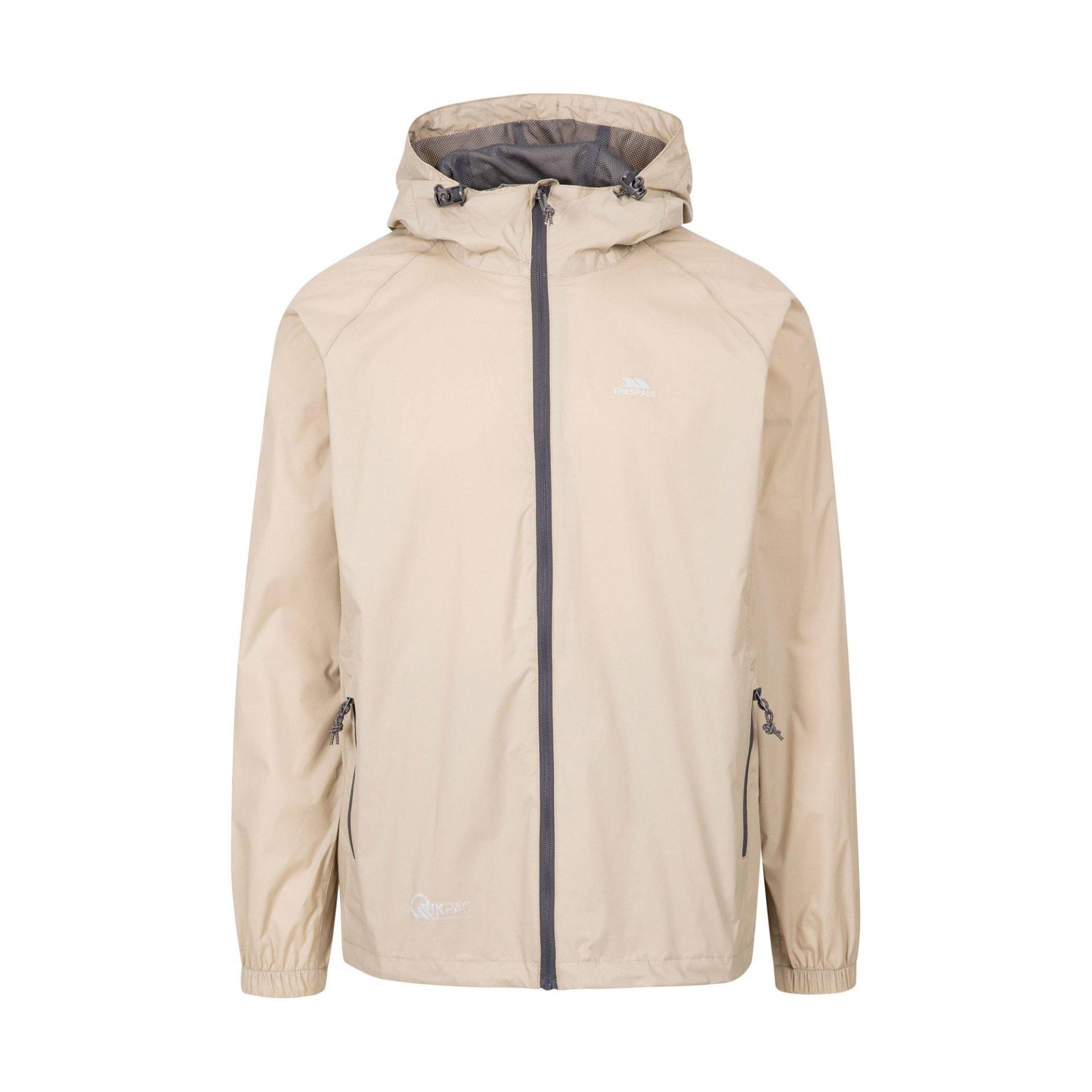 Qikpac Regenjacke, Wasserfest Damen Beige XL von Trespass