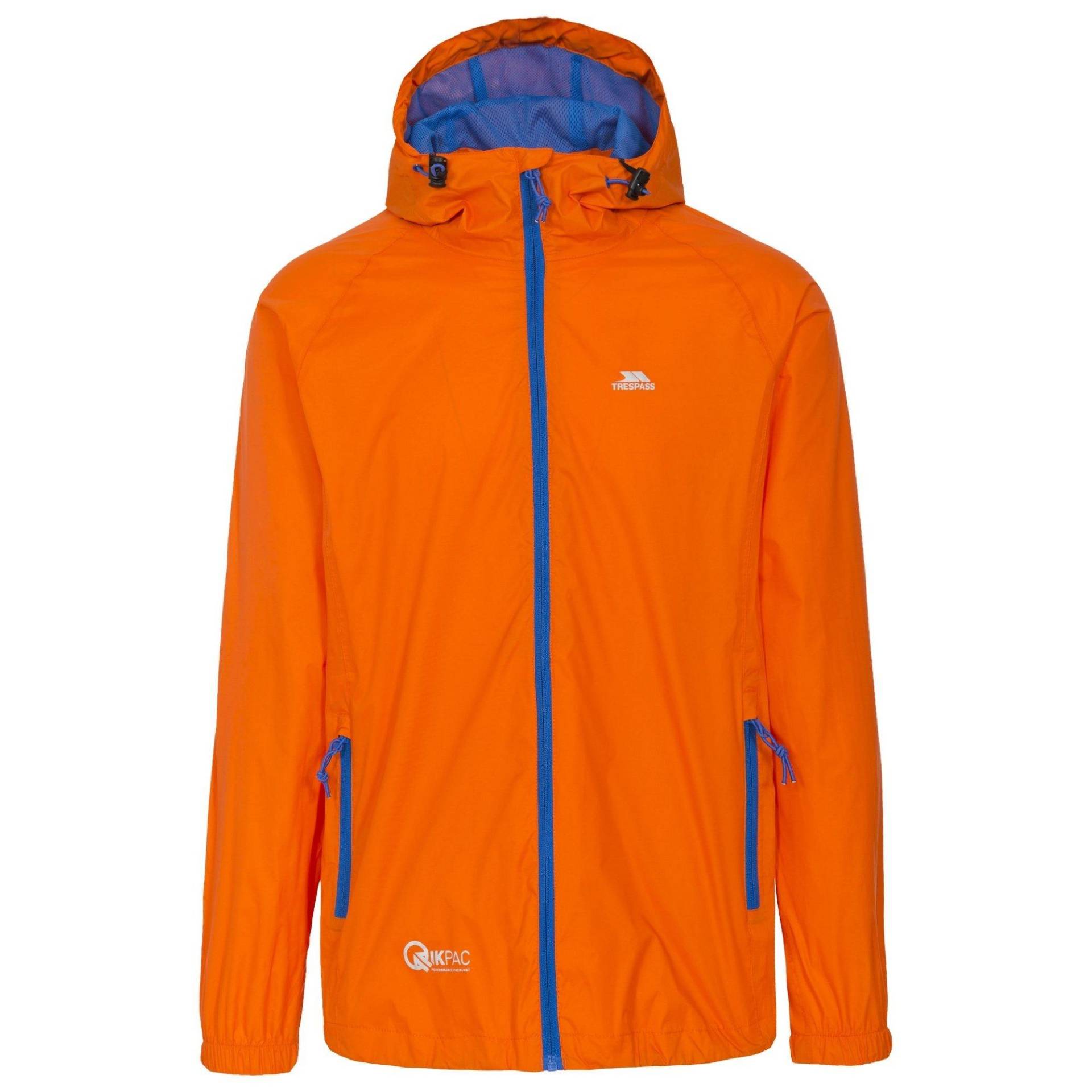 Qikpac Regenjacke, Wasserfest Damen Orange XXS von Trespass