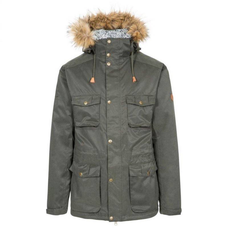 Quebeckford Jacke, Wasserfest Herren Olivegrün M von Trespass