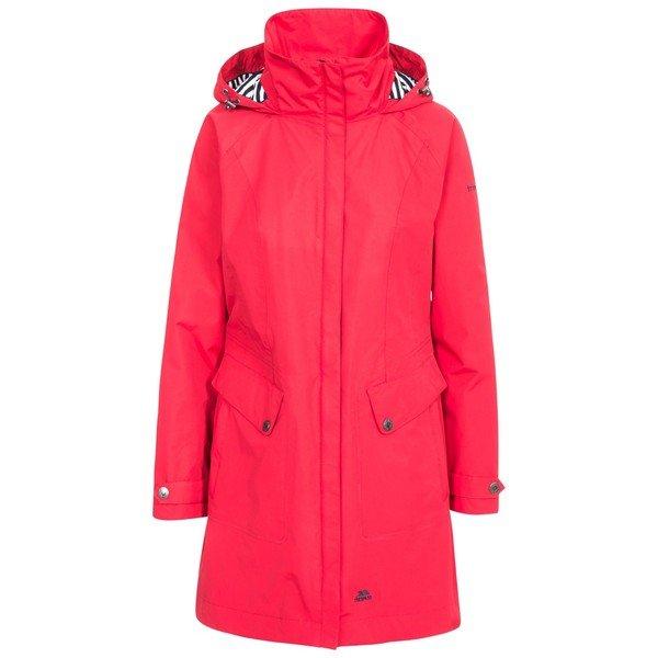 Regenjacke Rainy Day Wasserfest, Mit Kapuze Damen Rot Bunt S von Trespass