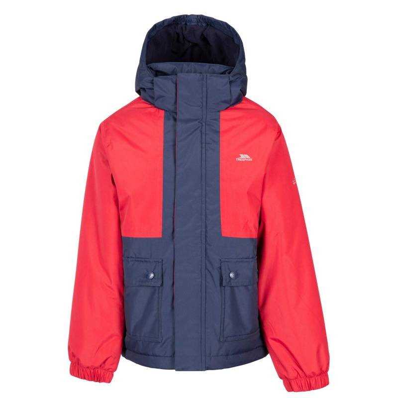 Risk Jacke Wasserfest Jungen Rot Bunt 146/152 von Trespass