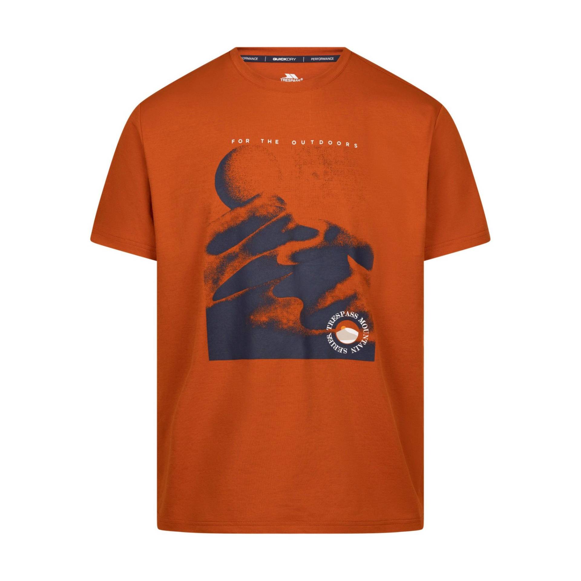 Sagnay Tshirt Herren Orange 3XL von Trespass