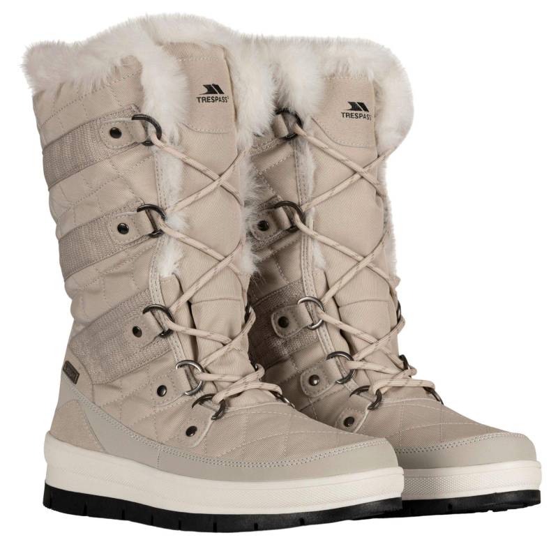 Trespass - Schneestiefel Evelyn, für Damen, Beige, Größe 37 von Trespass