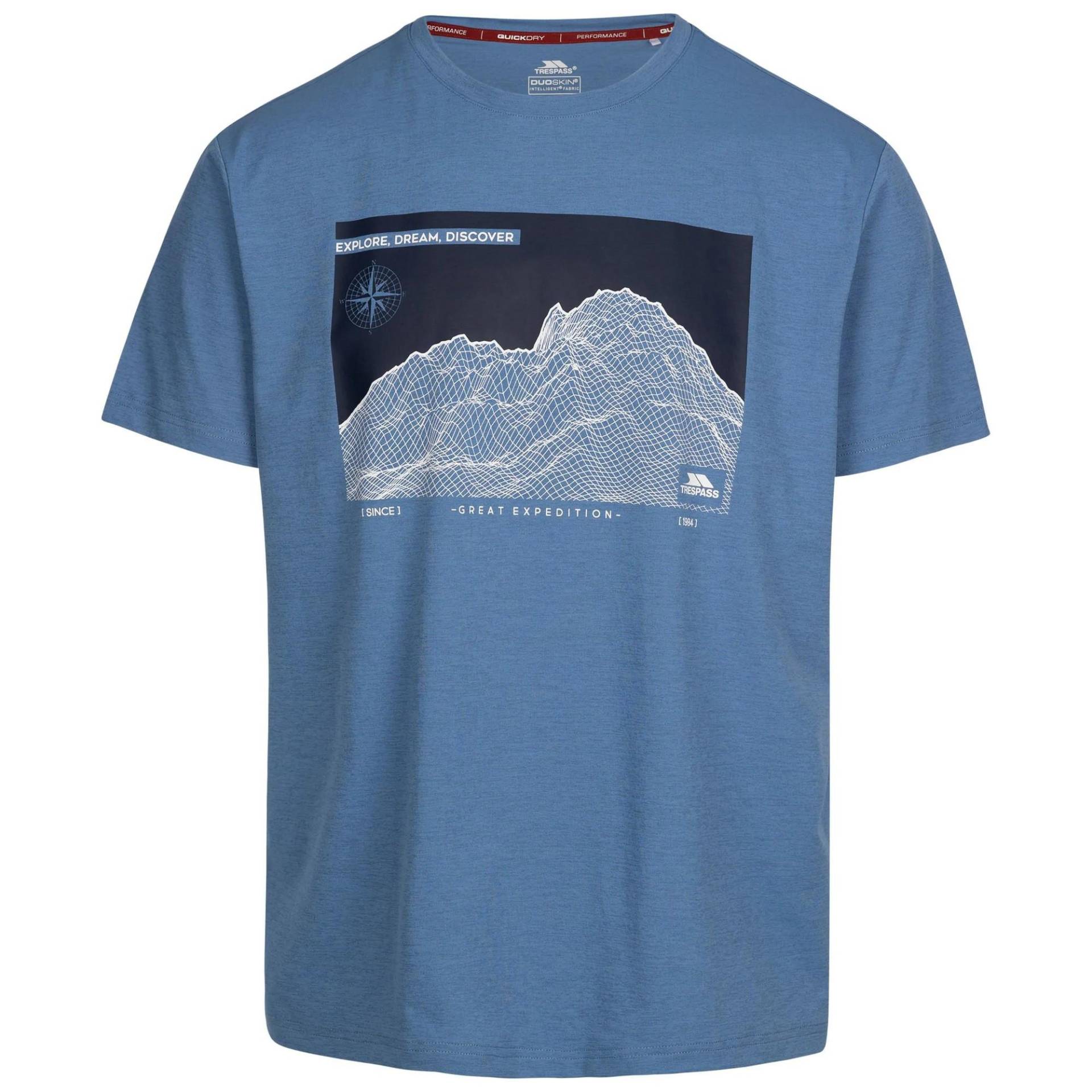 Sirgis Tshirt Herren Blau Denim S von Trespass