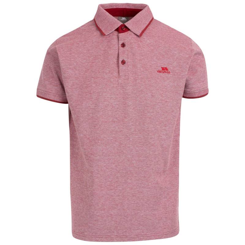 Skate Poloshirt Herren Rot Bunt L von Trespass