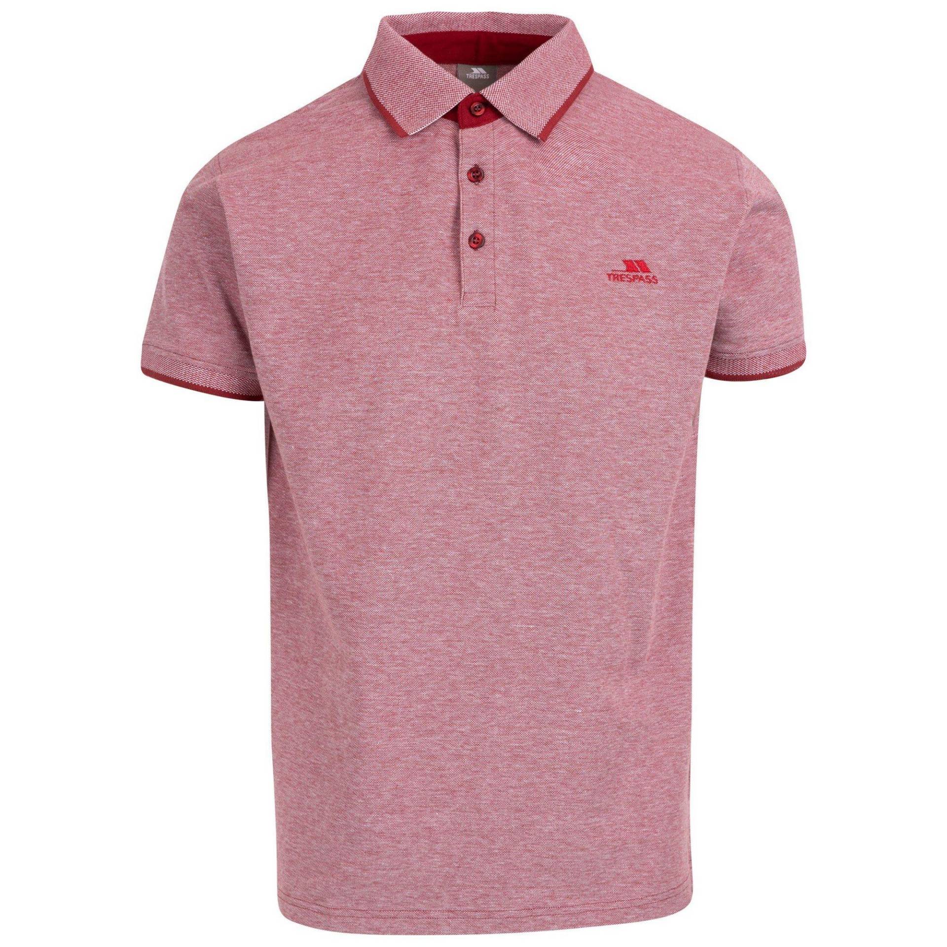 Skate Poloshirt Herren Rot Bunt M von Trespass