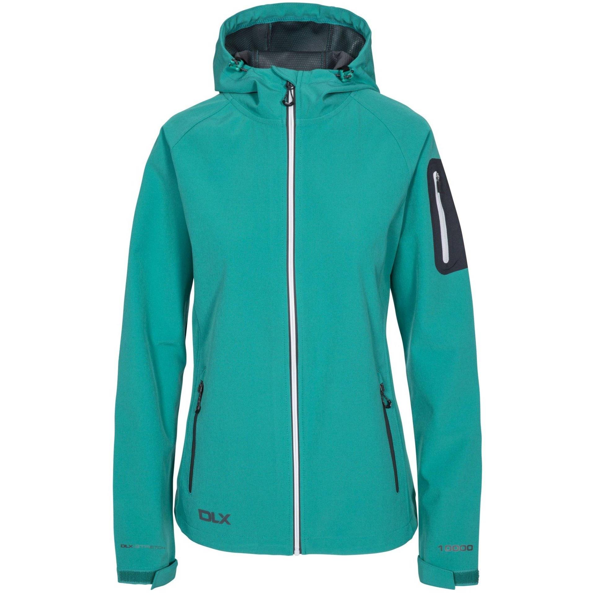 Softshelljacke Landry Wasserdicht Damen Grün XXS von Trespass