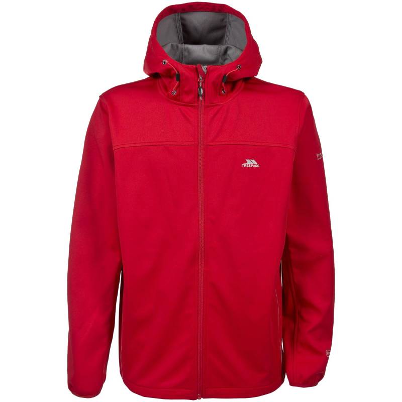 Softshelljacke Zeek Wasserfest Herren Rot Bunt XXS von Trespass