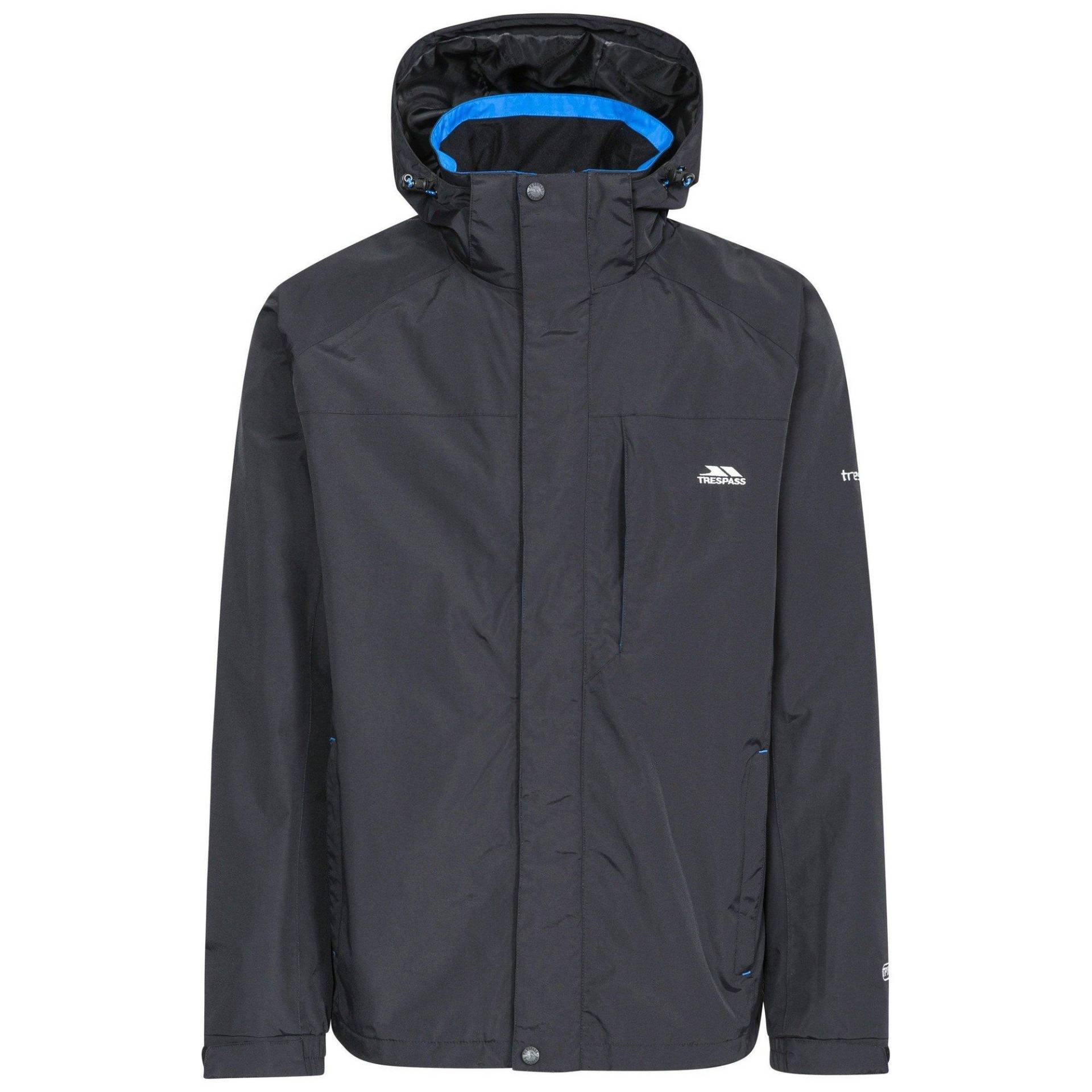 Jacke Edwards Ii Mit Kapuze, Wasserfest Herren Schwarz XS von Trespass