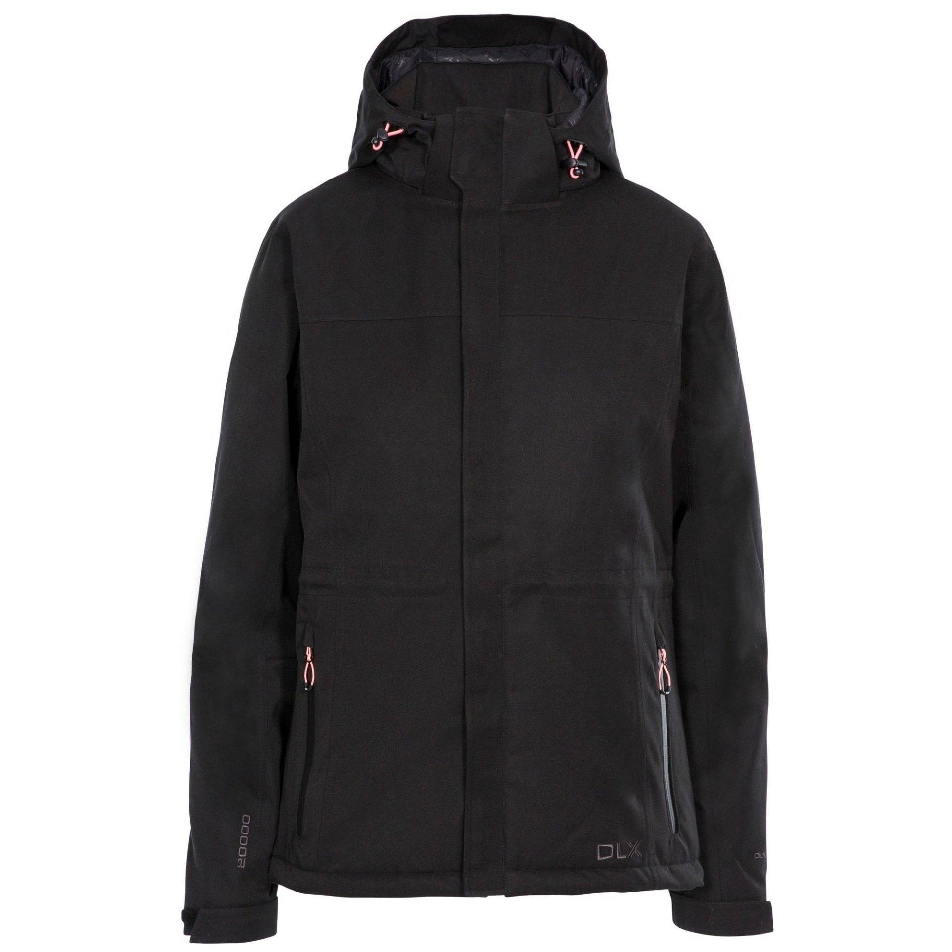 Outdoorjacke Mendell Mit Kapuze, Wasserfest Damen Schwarz XXS von Trespass