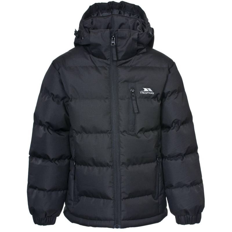 Trespass - Tuff Winterjacke Steppjacke, 3-4A, Schwarz von Trespass