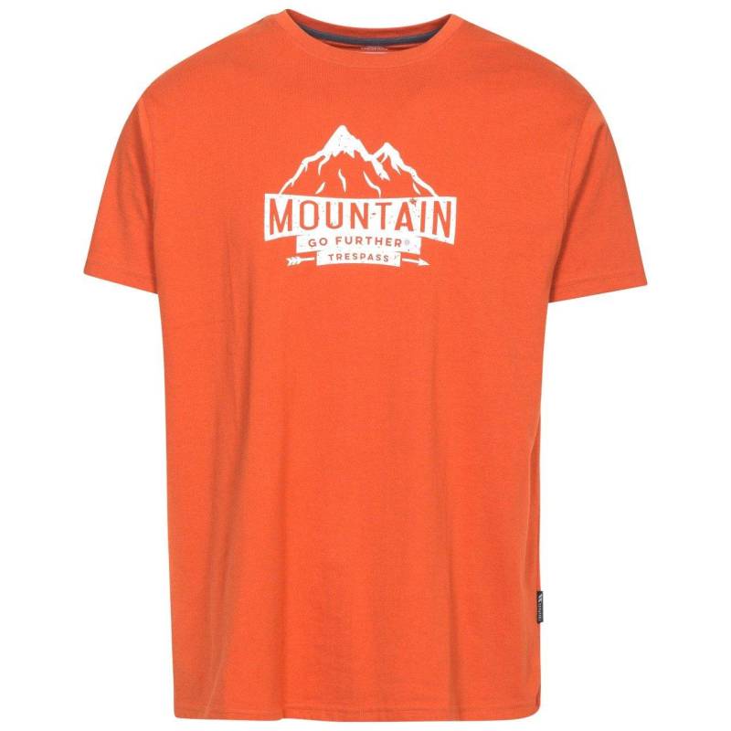 Tshirt Peaked Kurzärmlig Herren Orange L von Trespass