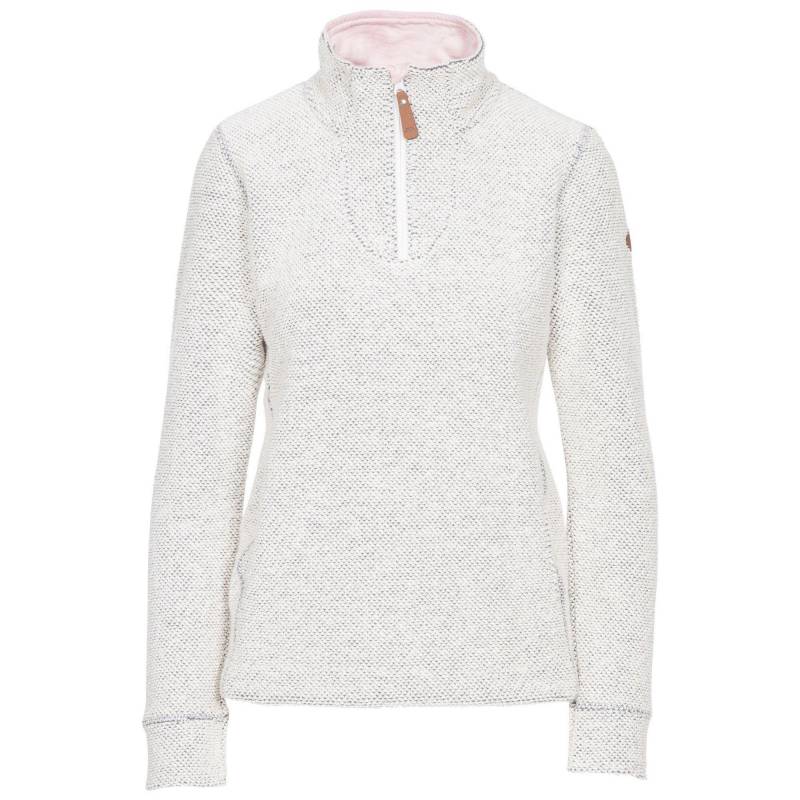 "ronette" Fleece Damen Weiss L von Trespass