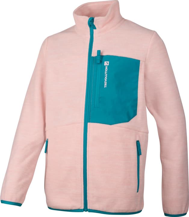 Trevolution Fleecejacke Colorblock Fleecejacke rosa von Trevolution