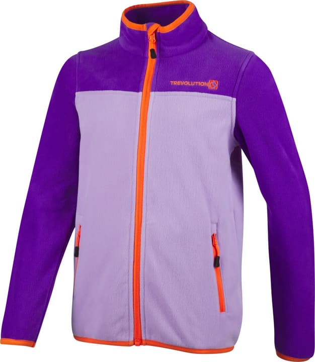 Trevolution Fleecejacke Colorblock Fleecejacke violett von Trevolution