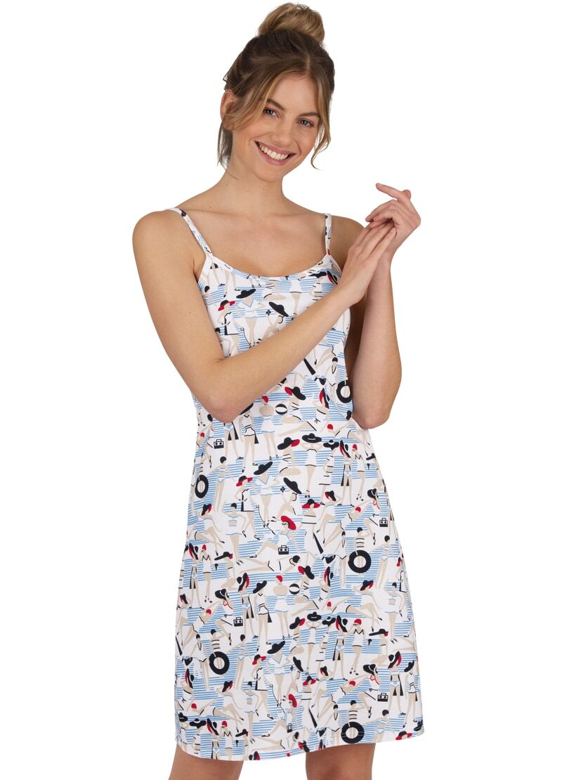 Trigema Jerseykleid »TRIGEMA Kleid mit Spaghettiträgern mit buntem Druck« Trigema Jerseykleid »TRIGEMA Kleid mit Spaghettiträgern mit buntem Druck« von Trigema