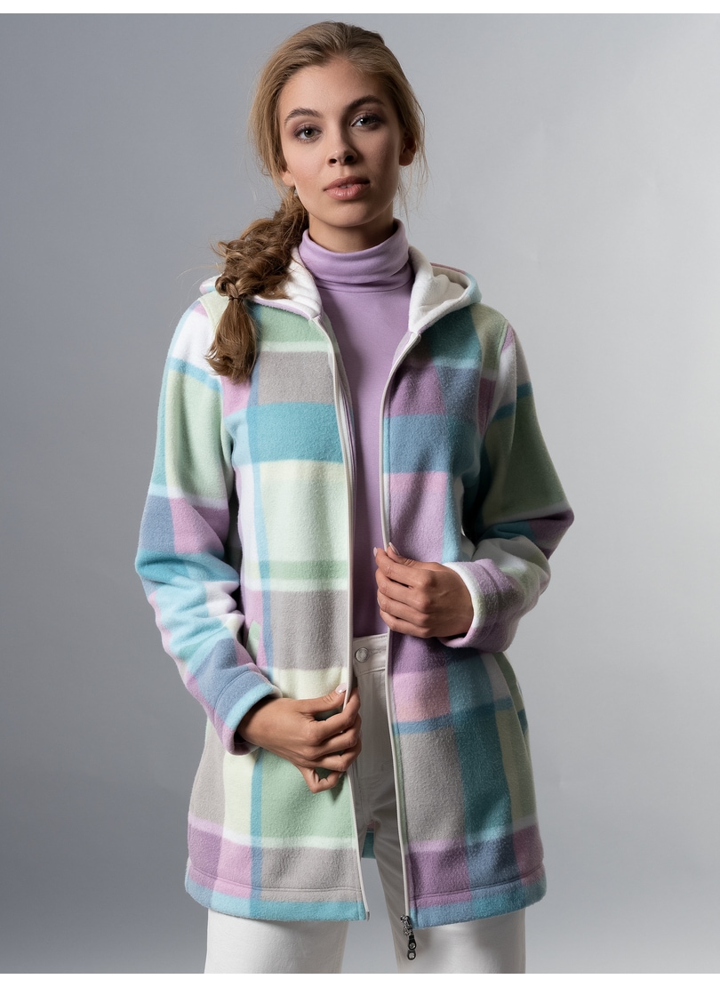 Trigema Fleecepullover »TRIGEMA Fleece-Longjacke mit Karo-Muster« Trigema Fleecepullover »TRIGEMA Fleece-Longjacke mit Karo-Muster« von Trigema