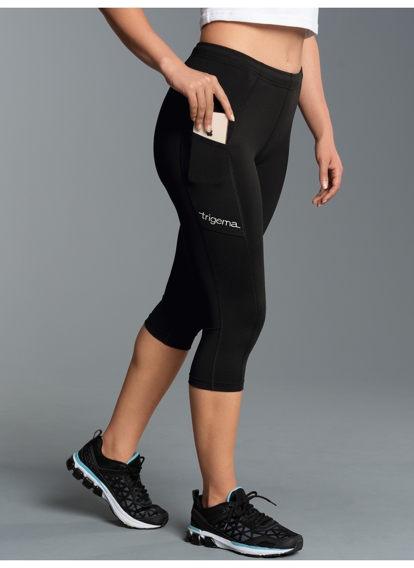 Trigema Jerseyhose »TRIGEMA Kurze Sportleggings mit Seitentasche«, (1 tlg.) von Trigema