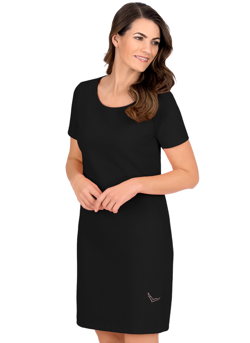 Trigema Jerseykleid »TRIGEMA Halbarm Kleid mit Kristallsteinen«, (1 tlg.) Trigema Jerseykleid »TRIGEMA Halbarm Kleid mit Kristallsteinen«, (1 tlg.) von Trigema