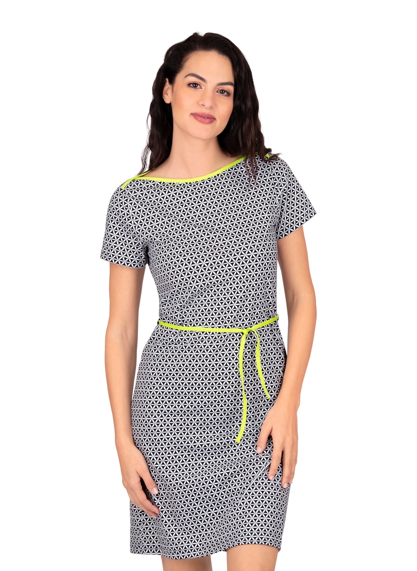 Trigema Jerseykleid »TRIGEMA Kurzärmeliges Kleid mit Retro-Muster« Trigema Jerseykleid »TRIGEMA Kurzärmeliges Kleid mit Retro-Muster« von Trigema