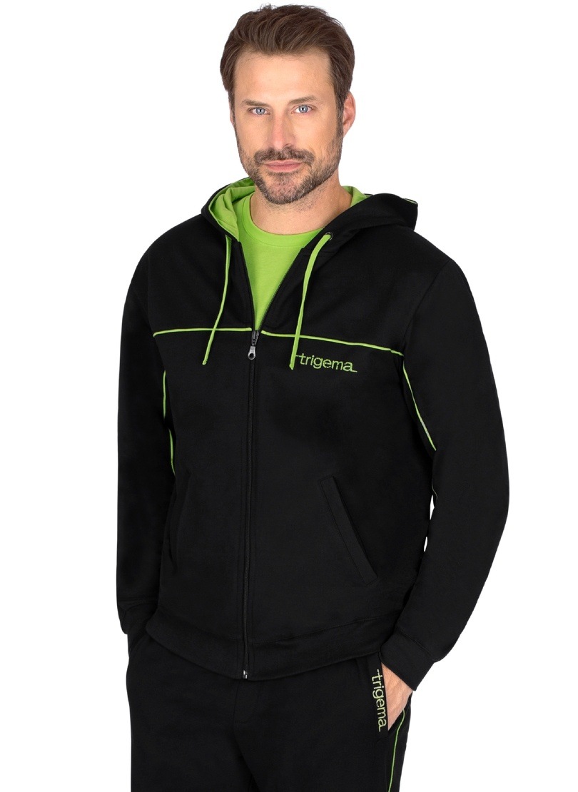 Trigema Sweatjacke »TRIGEMA Kapuzenjacke mit langem Reissverschluss« Trigema Sweatjacke »TRIGEMA Kapuzenjacke mit langem Reissverschluss« von Trigema