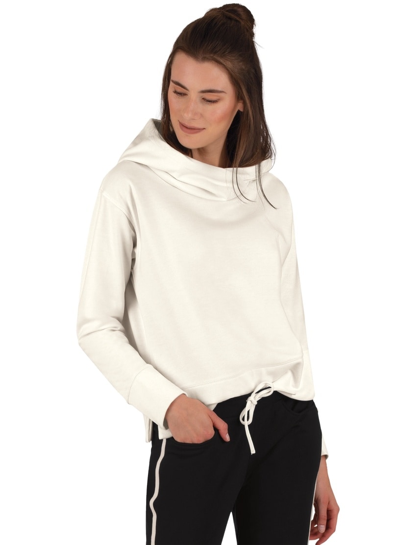 Trigema Sweatshirt »TRIGEMA Kapuzenpullover mit Schalkragen« von Trigema