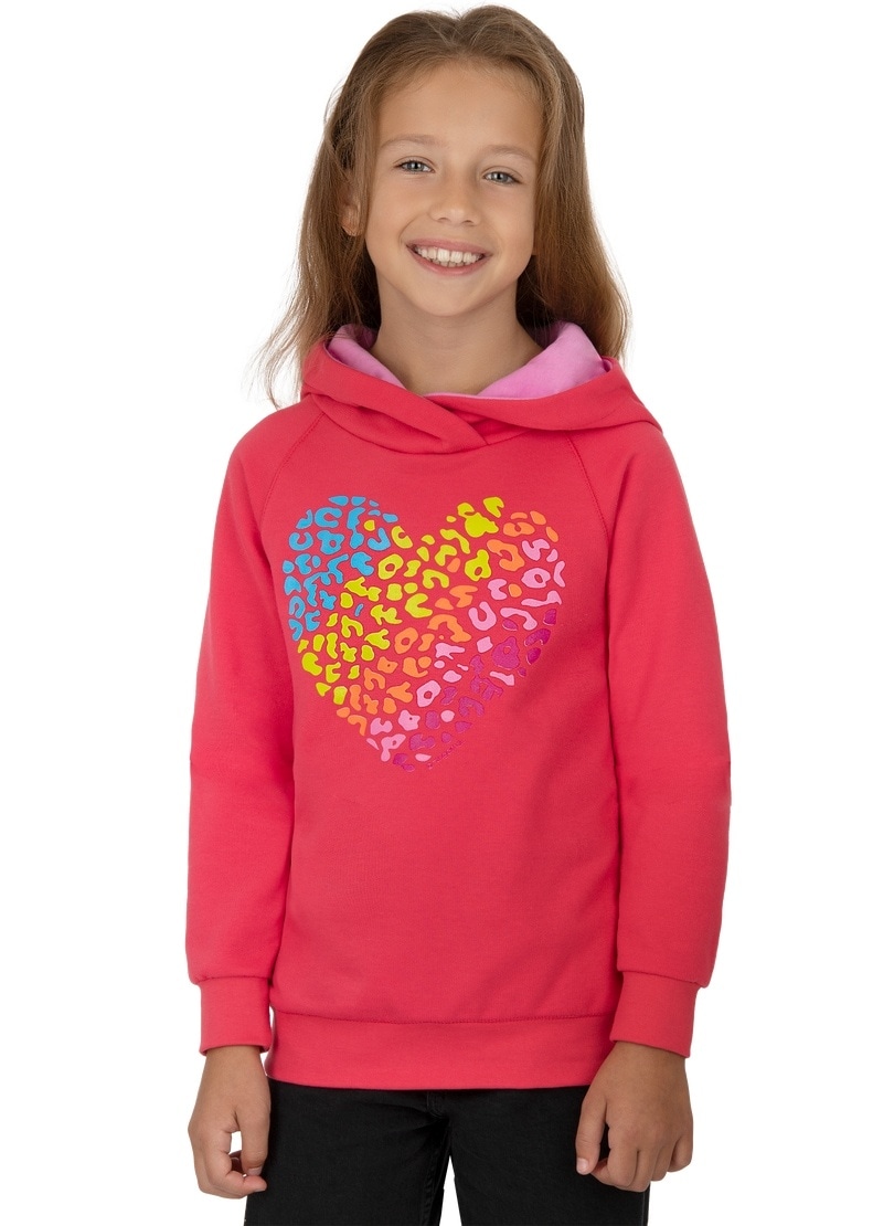 Trigema Sweatshirt »TRIGEMA Kapuzenpullover mit buntem Printmotiv« von Trigema