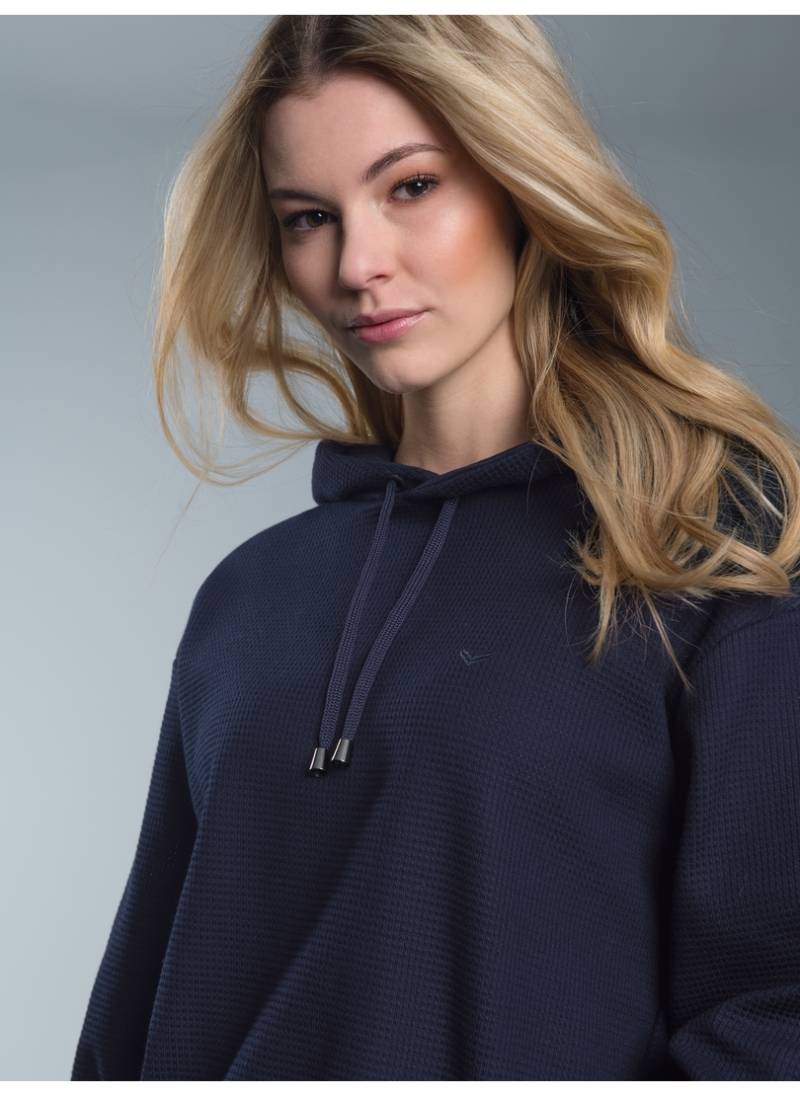 Trigema Kapuzensweatshirt »TRIGEMA Cropped Hoodie in Waffeloptik« von Trigema