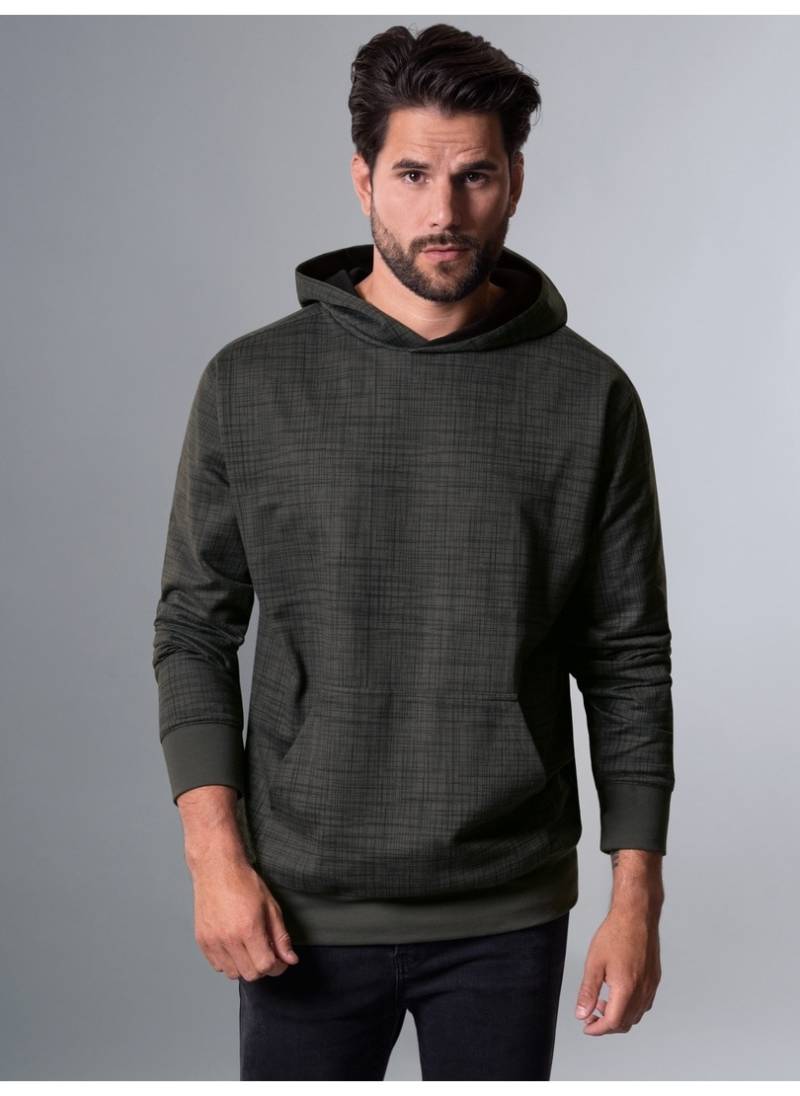 Trigema Kapuzensweatshirt »TRIGEMA Hoodie mit Print-Muster und Känguru-Tasche« von Trigema