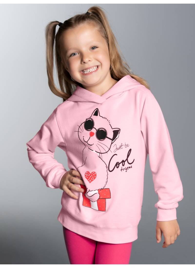 Trigema Kapuzensweatshirt »TRIGEMA Hoodie mit süssem Katzen-Printmotiv« von Trigema