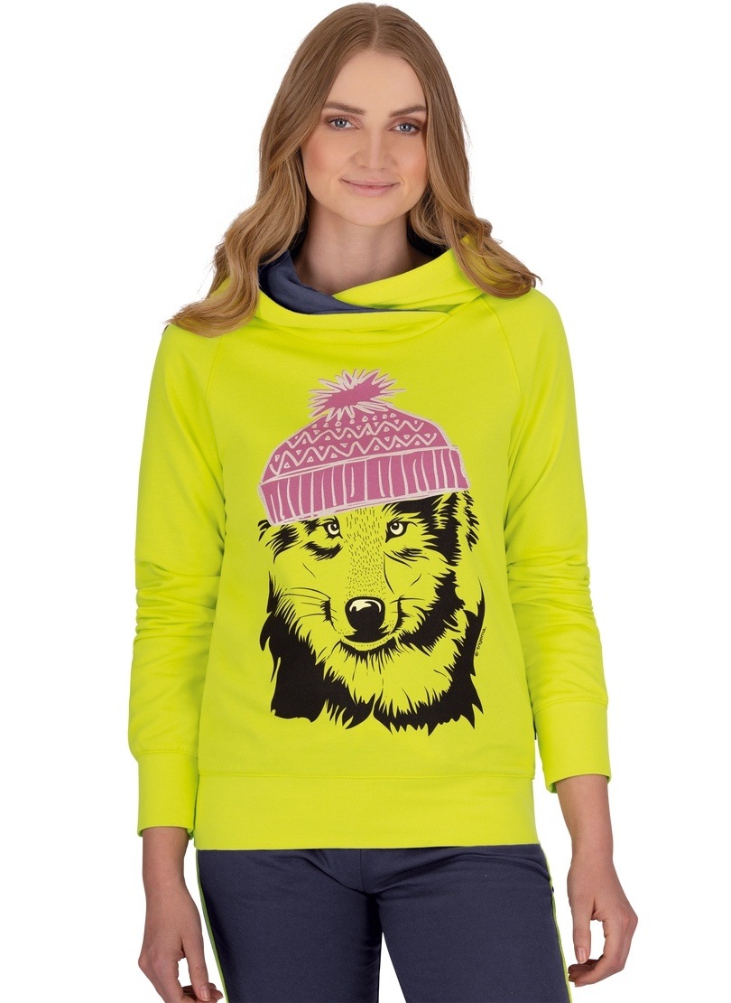 Trigema Kapuzensweatshirt »TRIGEMA Kapuzenpulli mit grossem Wolf-Motiv« von Trigema