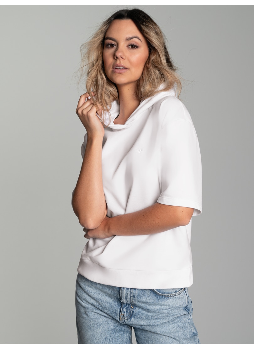 Trigema Kapuzensweatshirt »TRIGEMA Kurzarm Cropped Hoodie« Trigema Kapuzensweatshirt »TRIGEMA Kurzarm Cropped Hoodie« von Trigema
