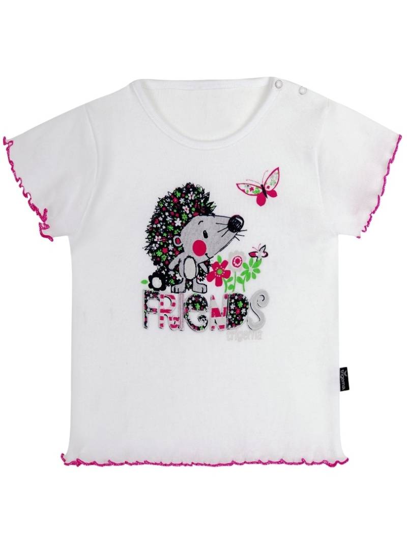 Trigema T-Shirt »TRIGEMA Baby-Shirt mit niedlichem Igel-Motiv« von Trigema