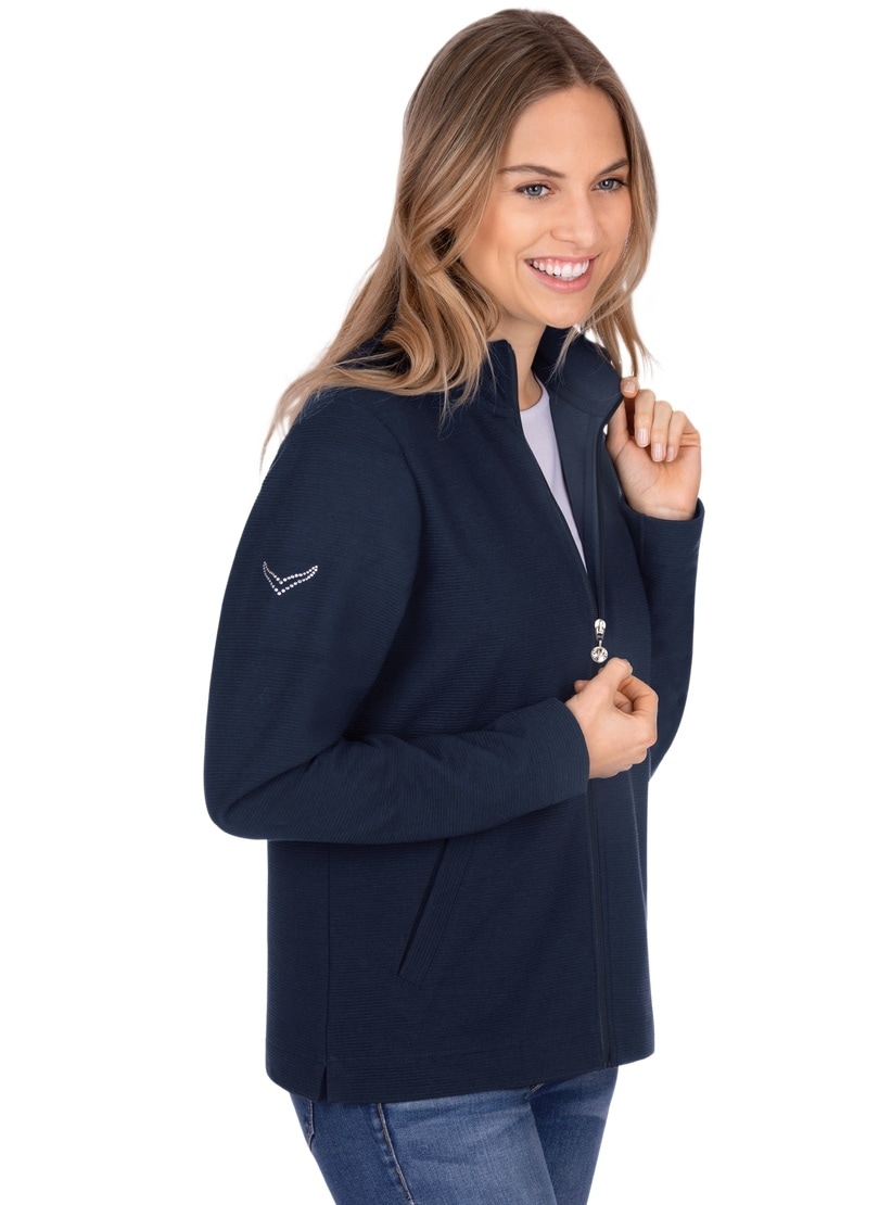 Trigema Sweatjacke »TRIGEMA Jacke mit funkelnden Strass-Steinen« Trigema Sweatjacke »TRIGEMA Jacke mit funkelnden Strass-Steinen« von Trigema