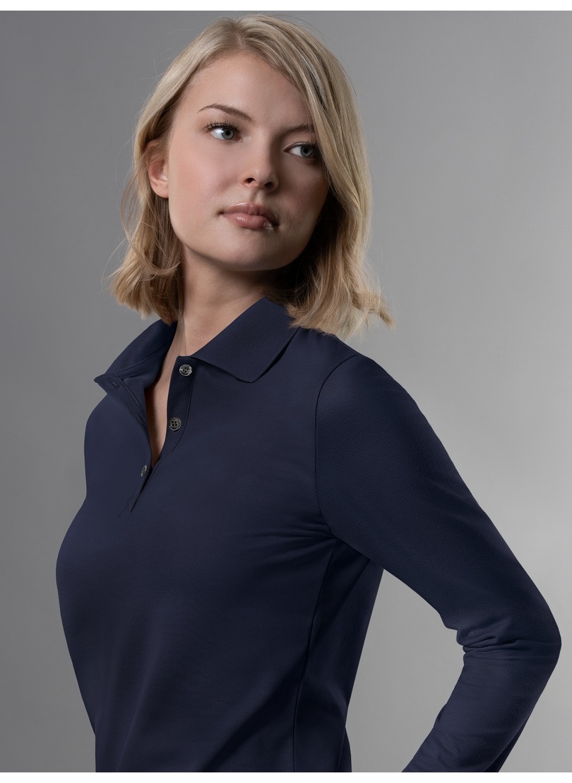 Trigema Poloshirt »TRIGEMA Langarm Poloshirt« von Trigema