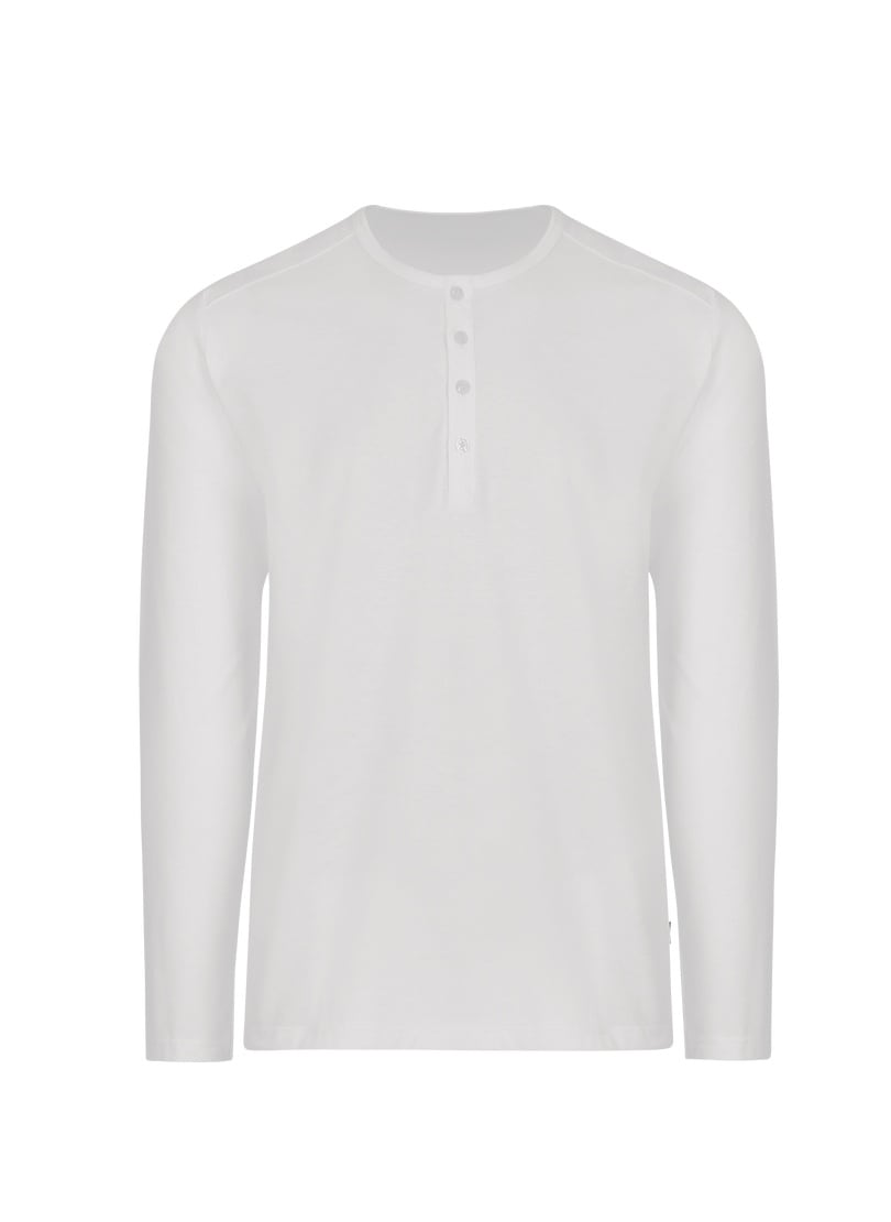 Trigema Longsleeve »TRIGEMA Langarmshirt mit Knopfleiste« von Trigema