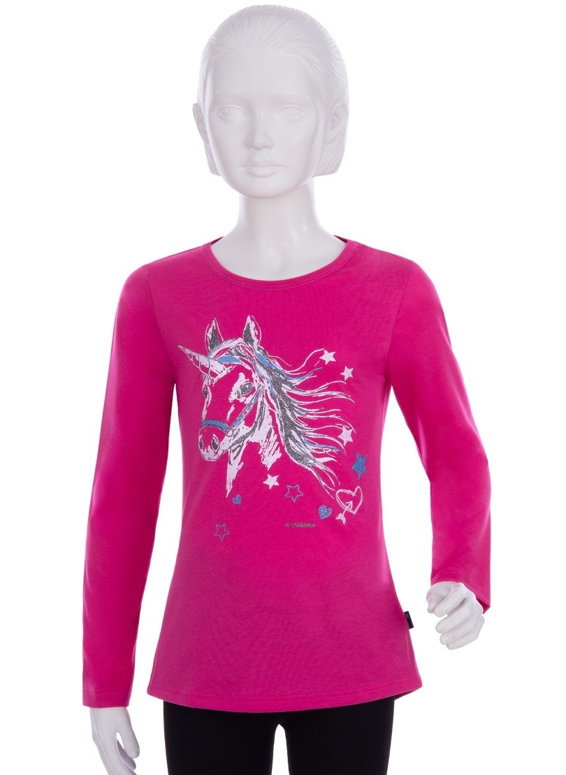 Trigema Longsleeve »TRIGEMA Langarmshirt mit grossem Glitzermotiv« von Trigema