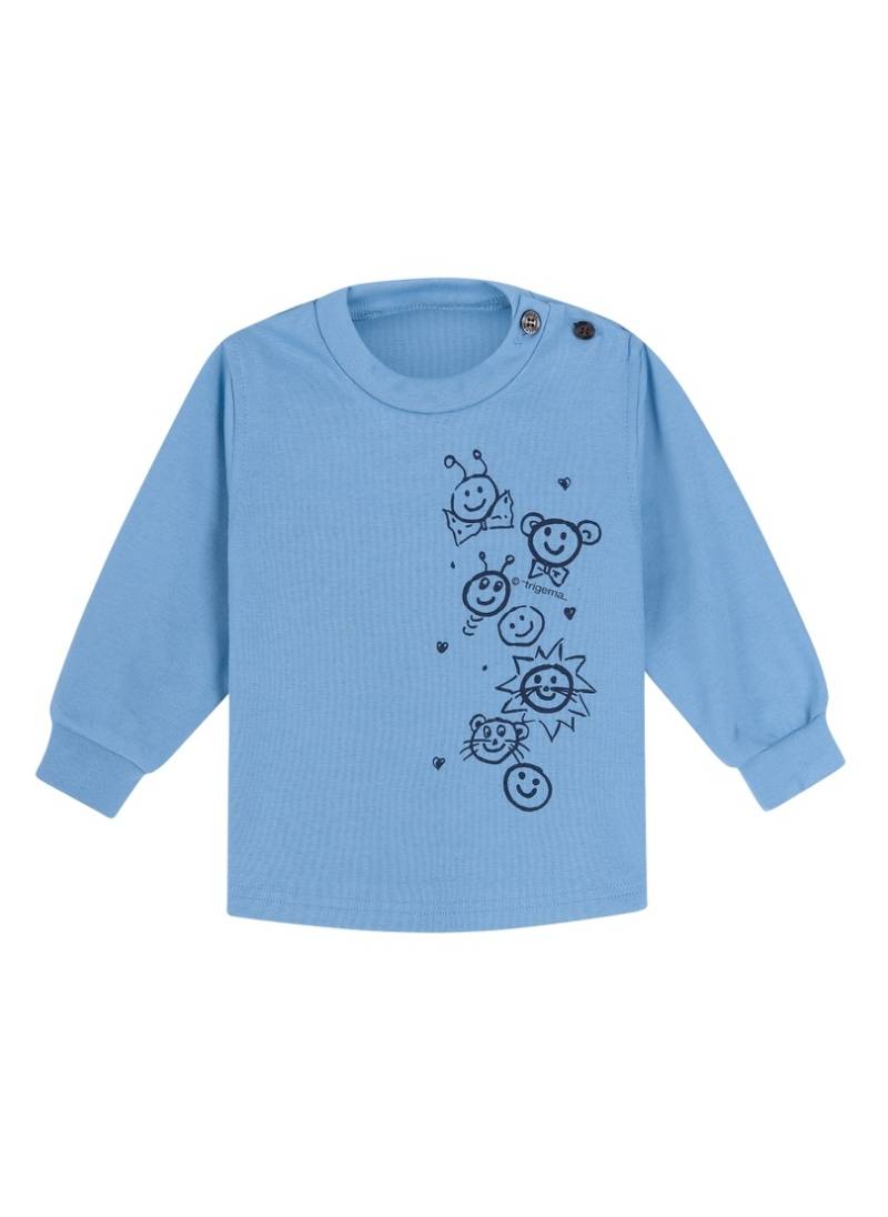 Trigema Langarmshirt »TRIGEMA Baby-Shirt mit lustigem Druckmotiv« von Trigema