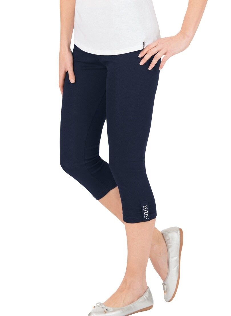 Trigema Leggings »TRIGEMA Leggings 7/8 mit Kristallsteinen«, (1 tlg.) von Trigema