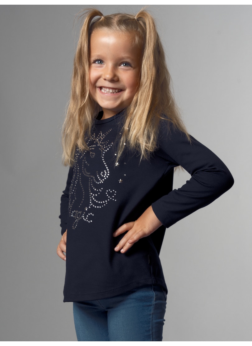 Trigema Longsleeve »TRIGEMA Langarmshirt mit Glitzer-Einhorn« von Trigema