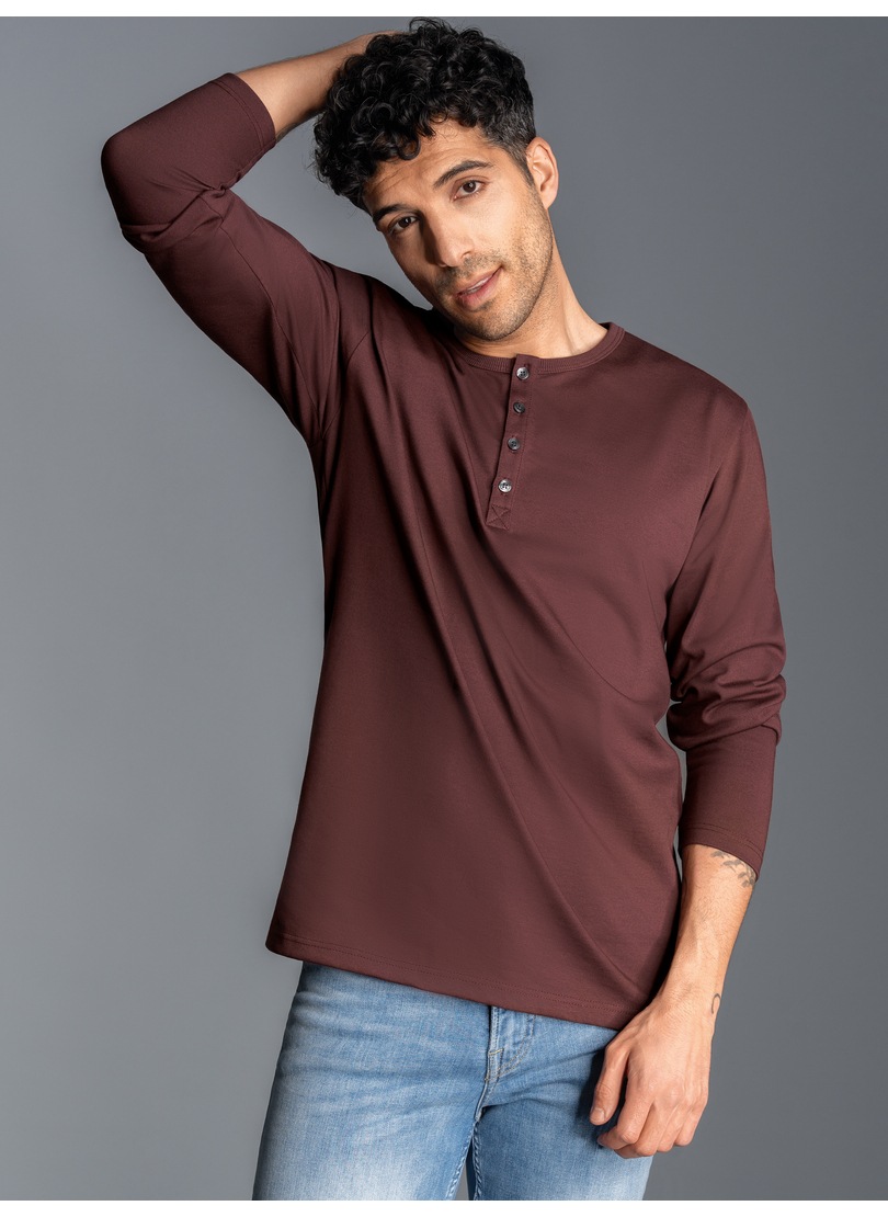 Trigema Longsleeve »TRIGEMA Langarmshirt mit Knopfleiste«, (1 tlg.) von Trigema