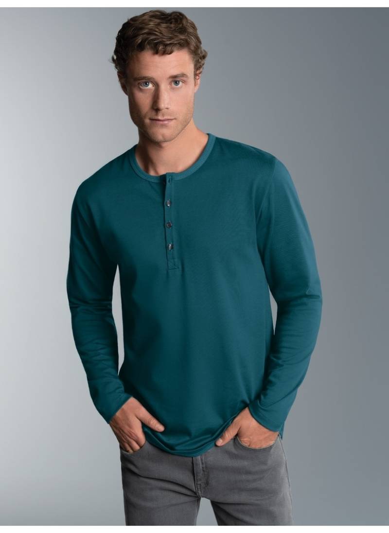Trigema Longsleeve »TRIGEMA Langarmshirt mit Knopfleiste«, (1 tlg.) von Trigema