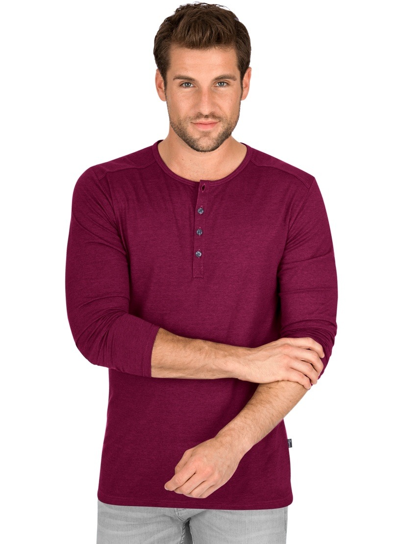 Trigema Longsleeve »TRIGEMA Langarmshirt mit Knopfleiste« von Trigema