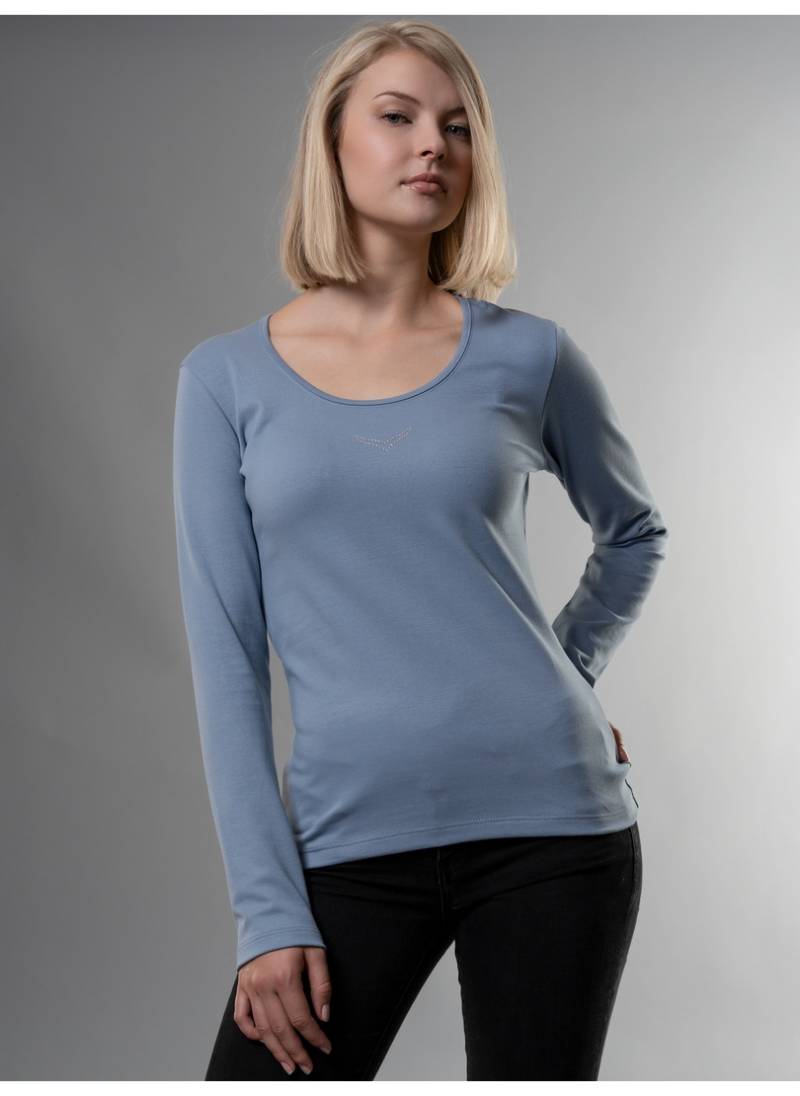 Trigema Longsleeve »TRIGEMA Langarmshirt mit Kristallsteinen« von Trigema