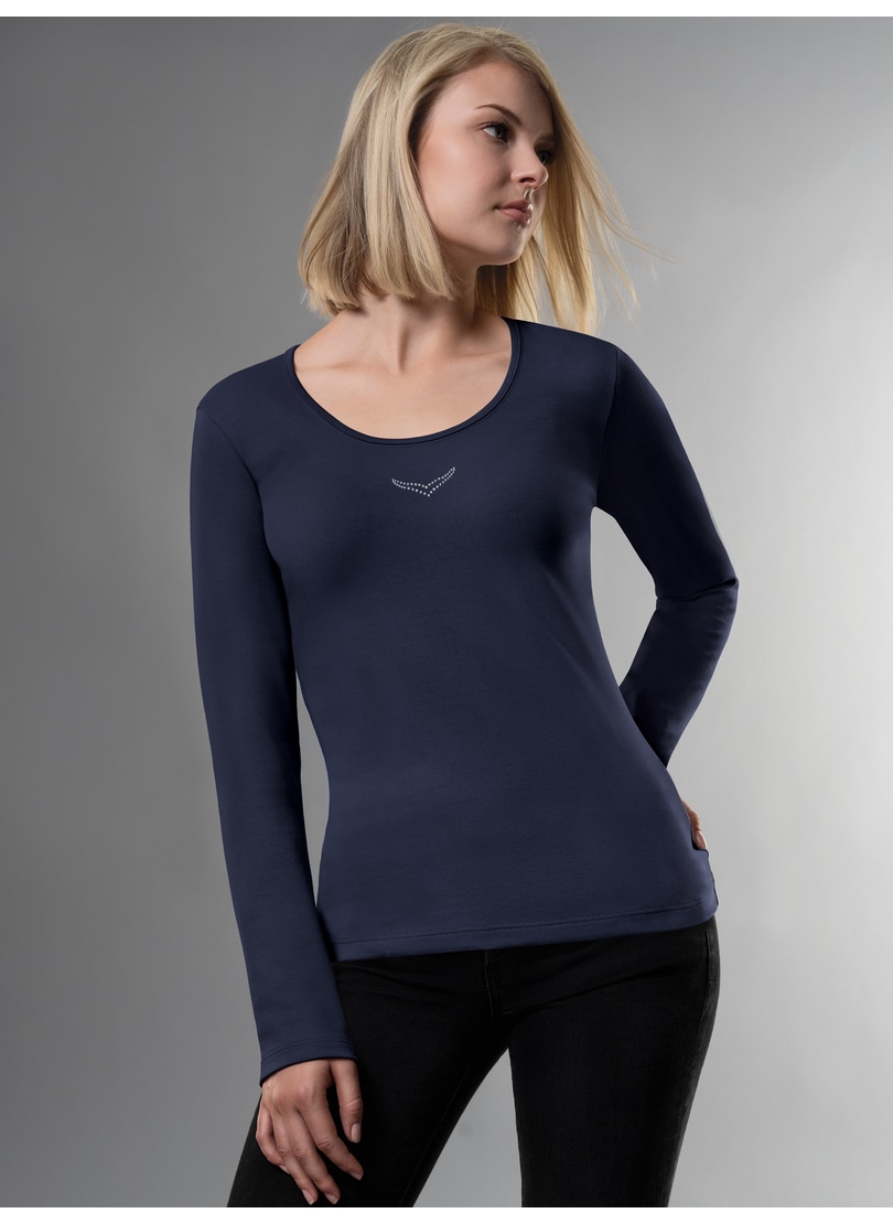 Trigema Longsleeve »TRIGEMA Langarmshirt mit Kristallsteinen« Trigema Longsleeve »TRIGEMA Langarmshirt mit Kristallsteinen« von Trigema