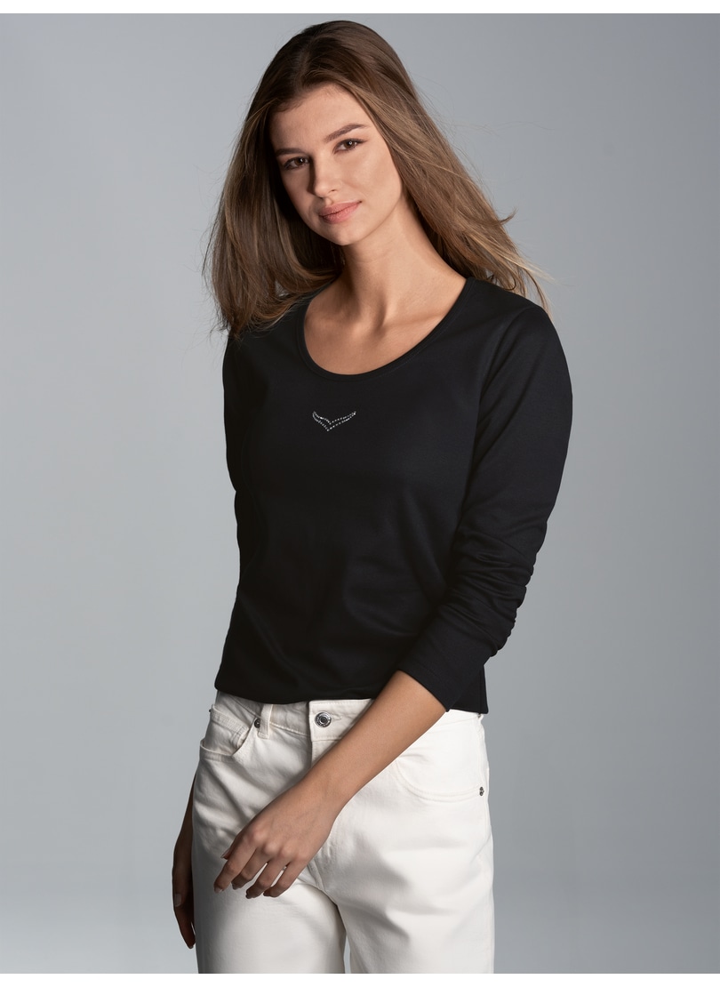Trigema Longsleeve »TRIGEMA Langarmshirt mit Kristallsteinen« Trigema Longsleeve »TRIGEMA Langarmshirt mit Kristallsteinen« von Trigema